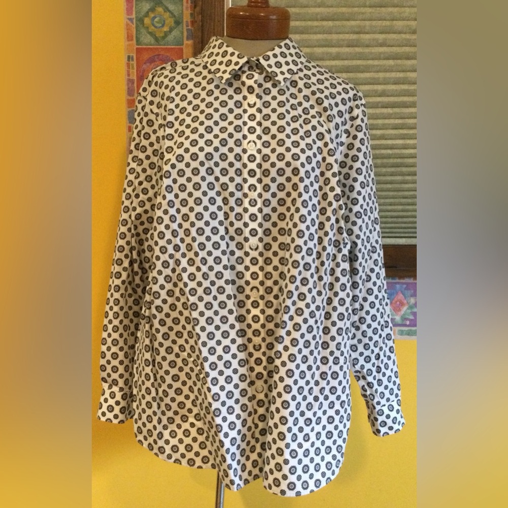 Lands End No-iron Long Sleeve Shirt (1X)